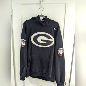 Nike georgia Bulldogs bootleg sweater men's medium
